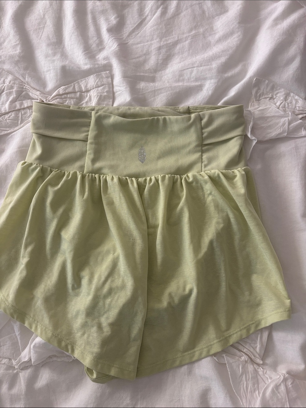 Tempo light as air run shorts free people movement yellow